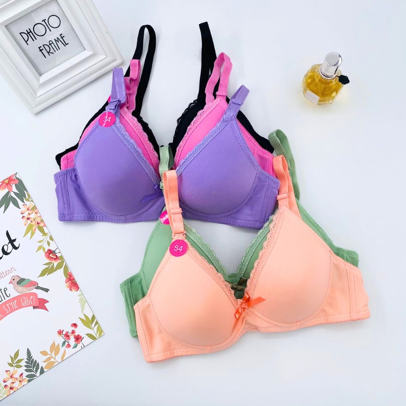 Women Lace Bra 34-40 Cup B With Wired Support @ Ready Stock KL Malaysia