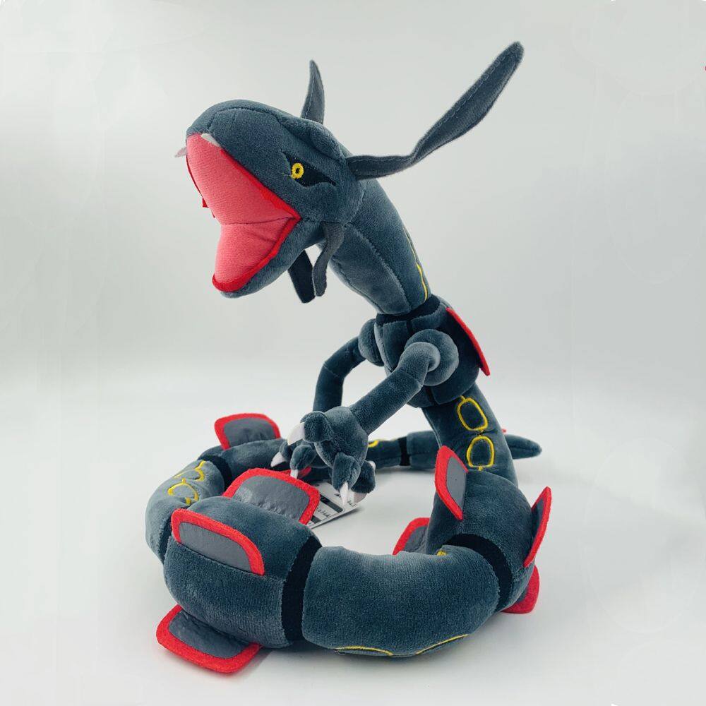 Pokemon Shiny Rayquaza Plush Toy Black Mega Dragon Soft Stuffed Animal  Cartoon Figures Doll 30.7