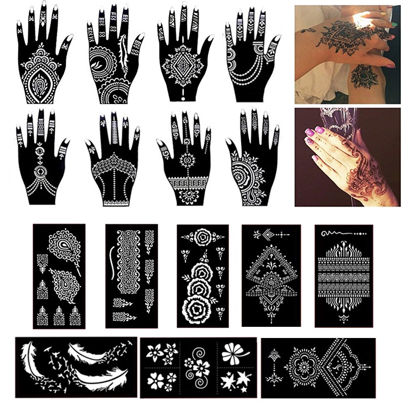 97pcs/set Small Letter Airbrush Stencil Tattoo For Finger Drawing Painting  Decoration Cross Henna Stencil Cool Design Reusable - Tattoo Stencils -  AliExpress
