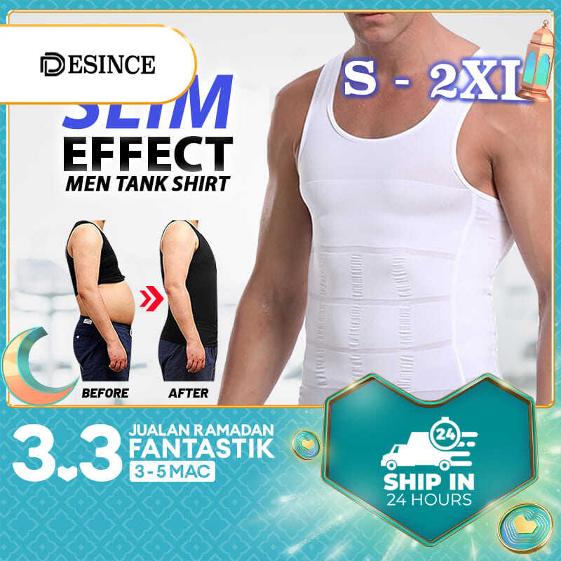 Man Singlet Men Slimming Singlet Shaper Body Slim Shirt Shapewear Waist  Shapewear Ready Stock