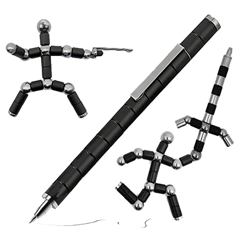 New Office Toys Bending Fidget Pen Metal Magnetic Pen Stress