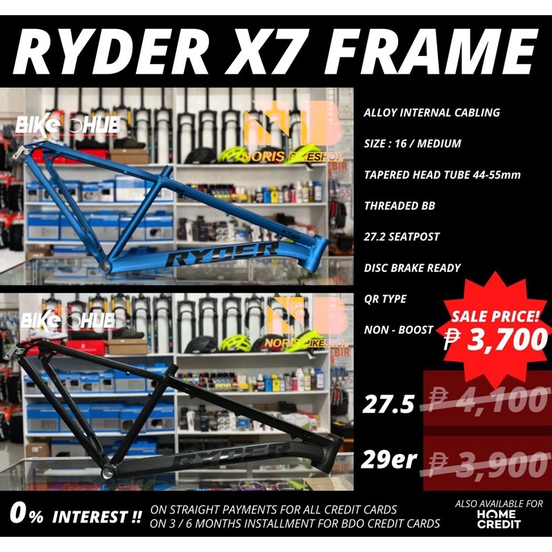 Ryder frame 29er hot sale