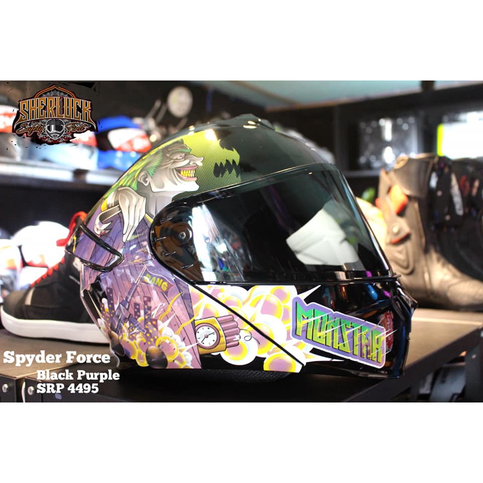 Spyder best sale joker helmet