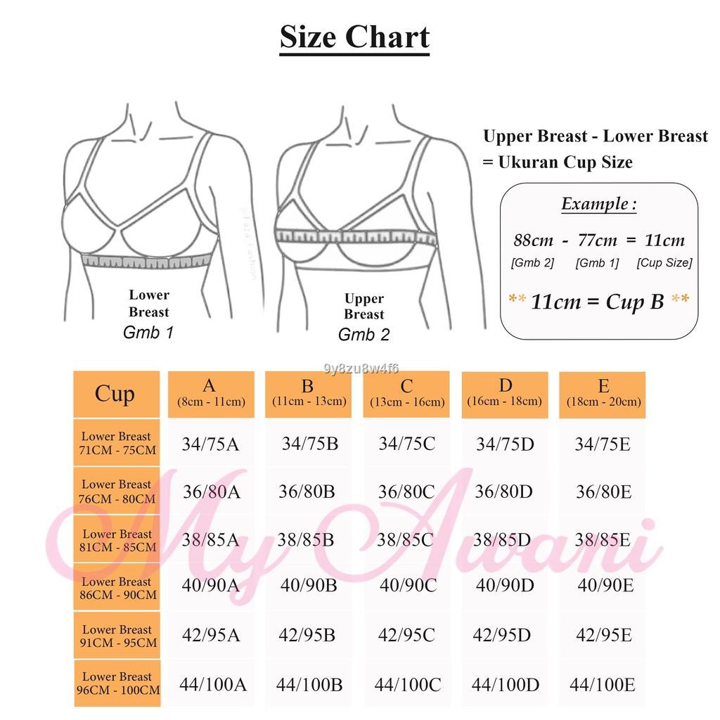 Ready Stock]138# Extra Full Cup Bra /size 36-50 (C cup),Cotton Bra