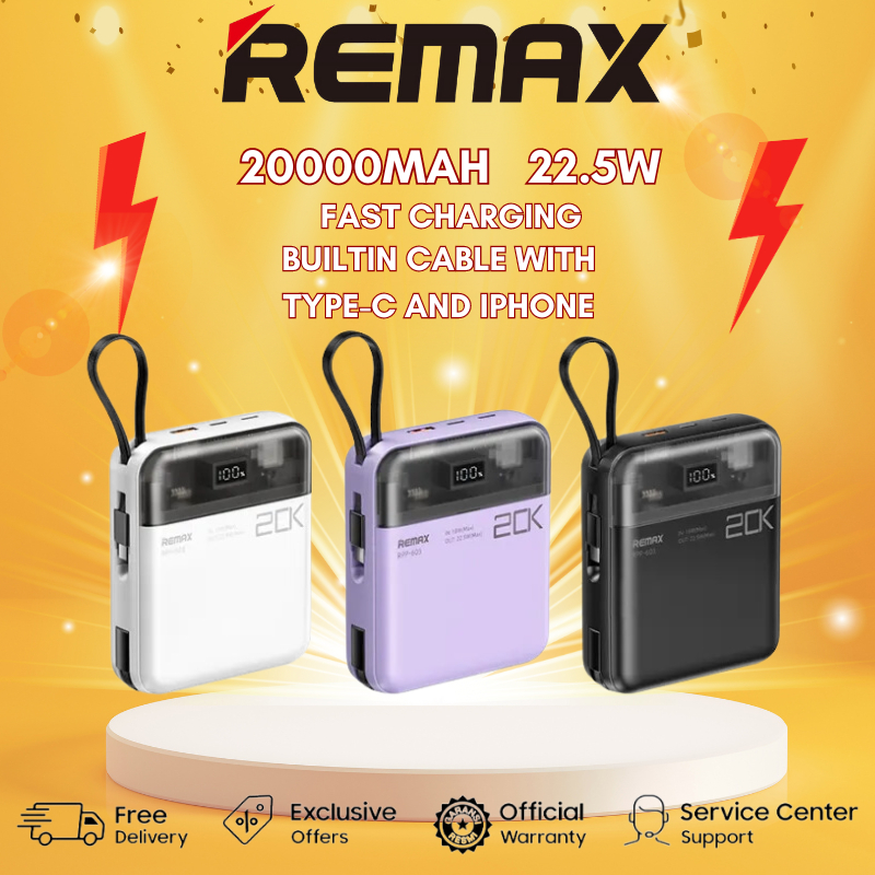 Remax Powerbank 20000mah Fast Charging Price Promotion Apr 2024