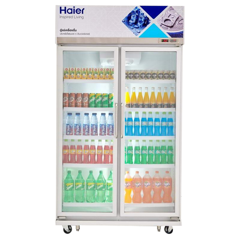 HAIER | ตู้แช่เครื่องดื่ม 2 ประตู (อินเวอเตอร์) 23.8 คิว รุ่น SC-1400PCS2