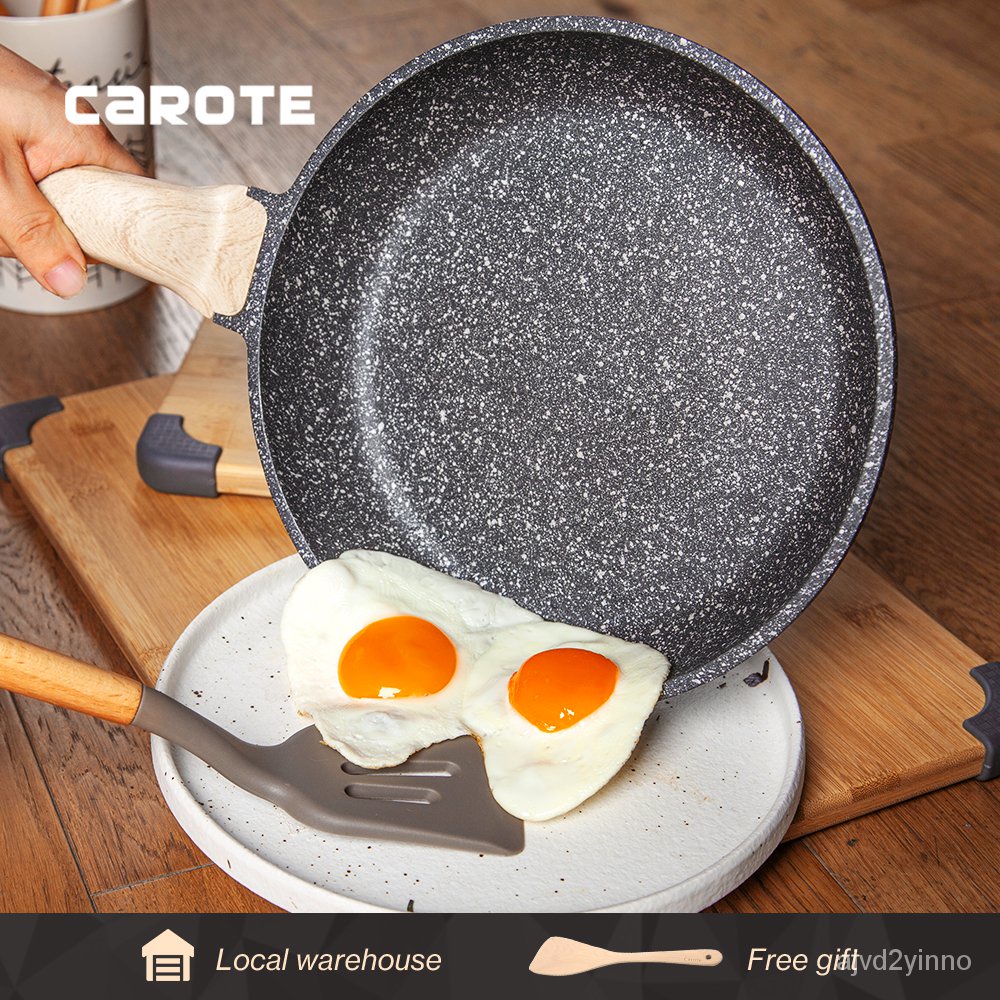 Carote Cosy Collection Non Stick 4 in 1 Burger/Egg Pan Japanese Style  Breakfast Pan PFOA Free Non-Stick Coating Multifunction Suitable for All  Stove