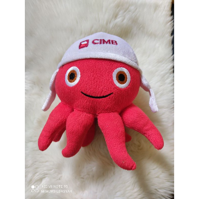 Cimb octopus soft store toy 2018