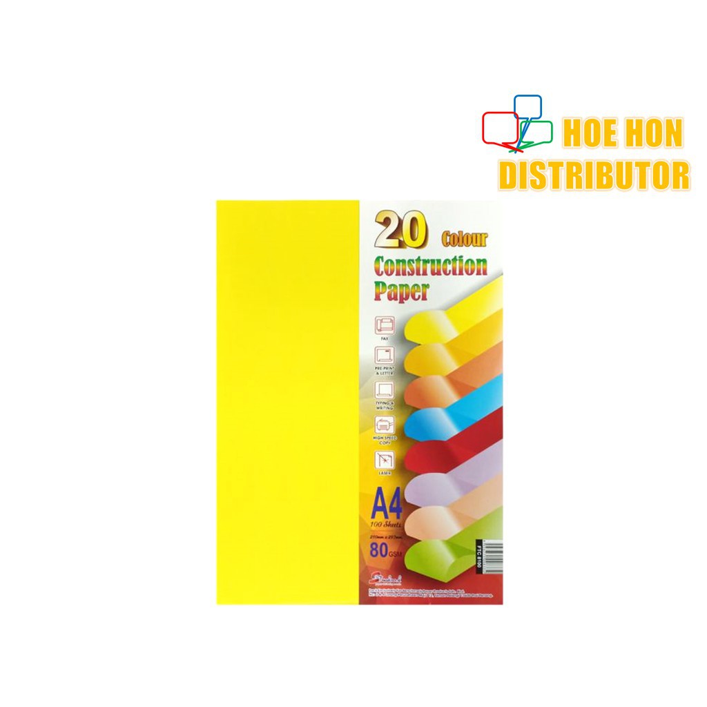 Multicolour Heavy Copy Paper A4 80g Thin Cardboard Art Paper 100