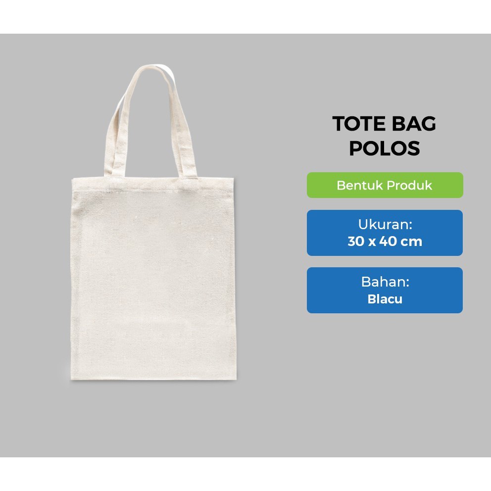 Harga tote discount bag blacu polos