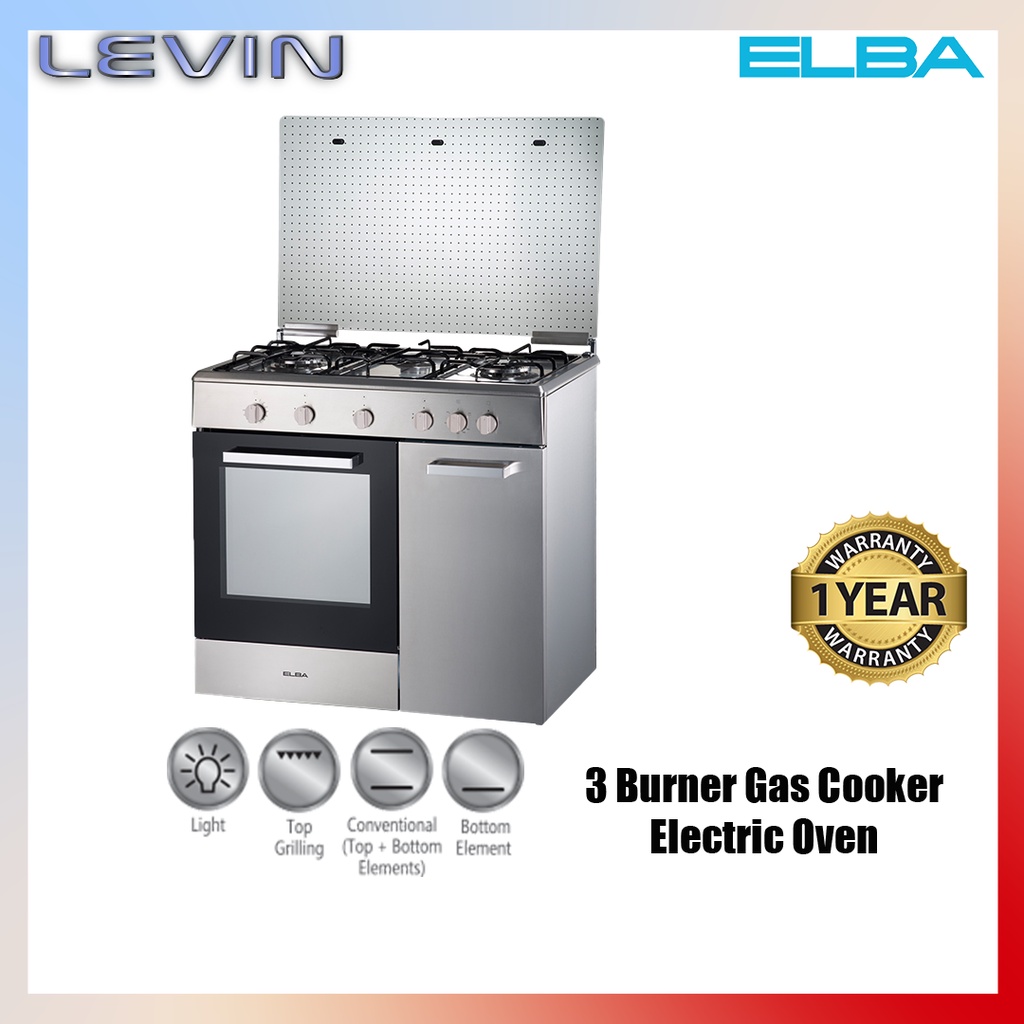 Elba gas discount stove electric oven