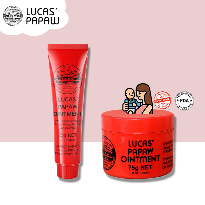 6Pcs AU Lucas PAPAW Ointment Rash Cream Lip Balm Wound Skin Care Papaya  Skin Repair Cream 25g Lucas Oil Body Care Face Cream - AliExpress