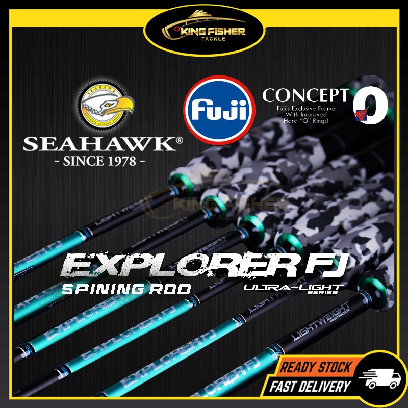 NINJA - NEW! SEAHAWK Iguana Lite Fishing Rod 6' 6'3 Light/Medium