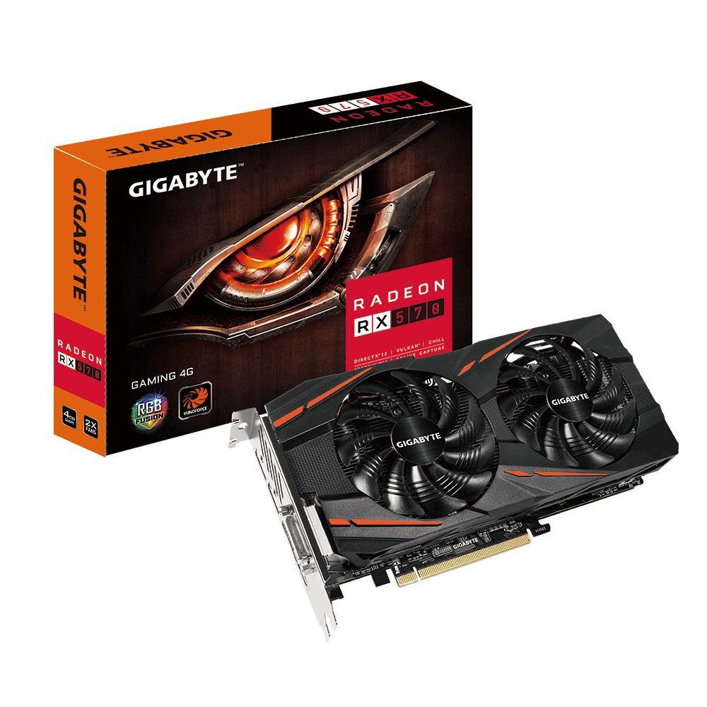 GIGABYTE | การ์ดจอ Radeon RX 570 Gaming 4G