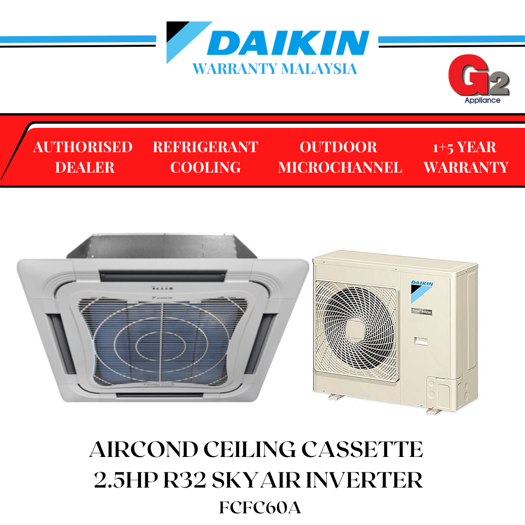 daikin 2 hp ceiling cassette