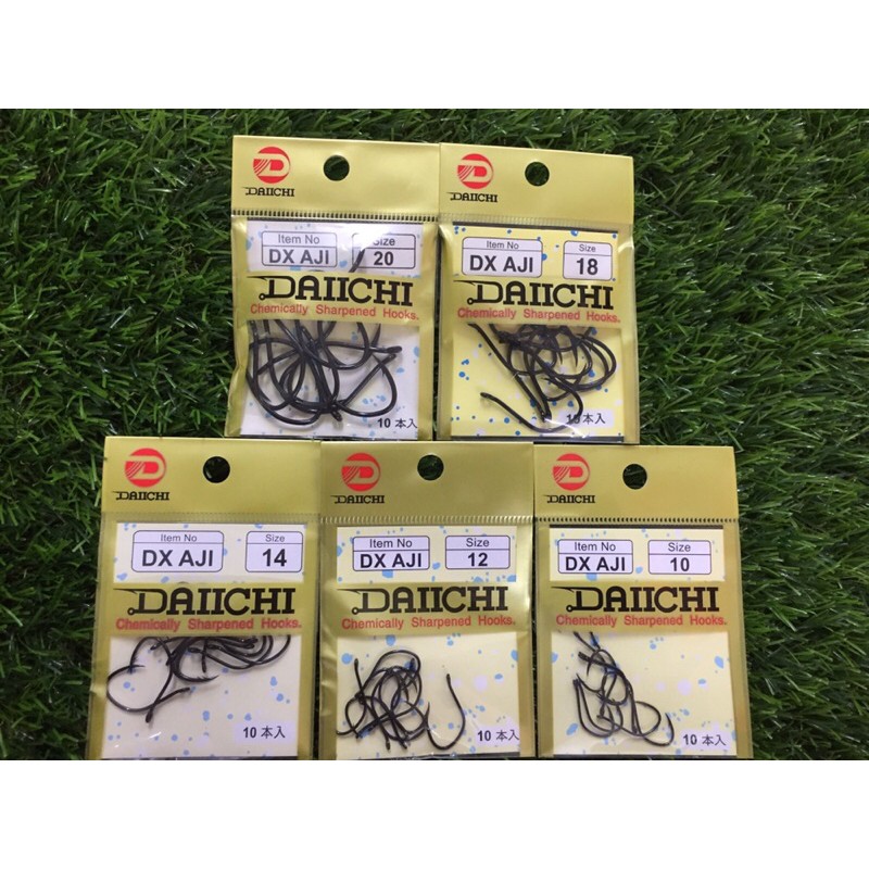 Daiichi DX AJI Size 8 to 20 Fishing hook ( Made In Japan ) Mata