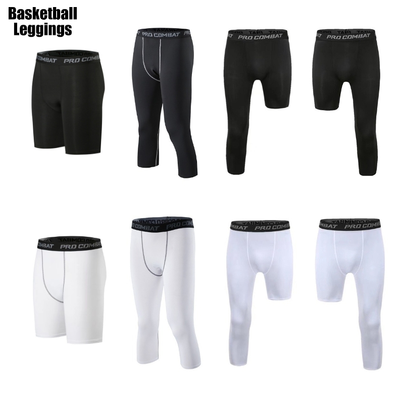 7808# Men's 3/4 Compression tights pants running/basketball