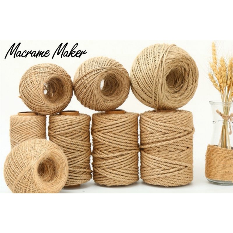 6mm/8mm/10mm Natural Premium Bright Brown Twine Hemp rope/Jute