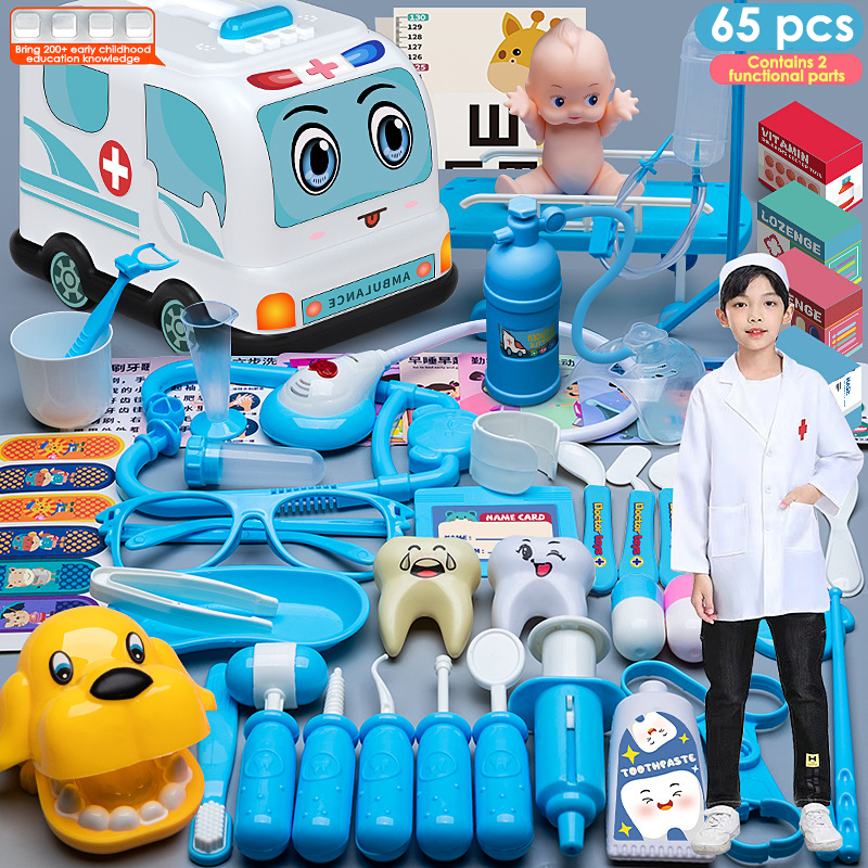 51 PCS Doctor Toys for Children Set Kids Pretend Play Kit Games for Girls  Boys Hospital Accessorie Medical Kit Nurse Tools Toys - AliExpress