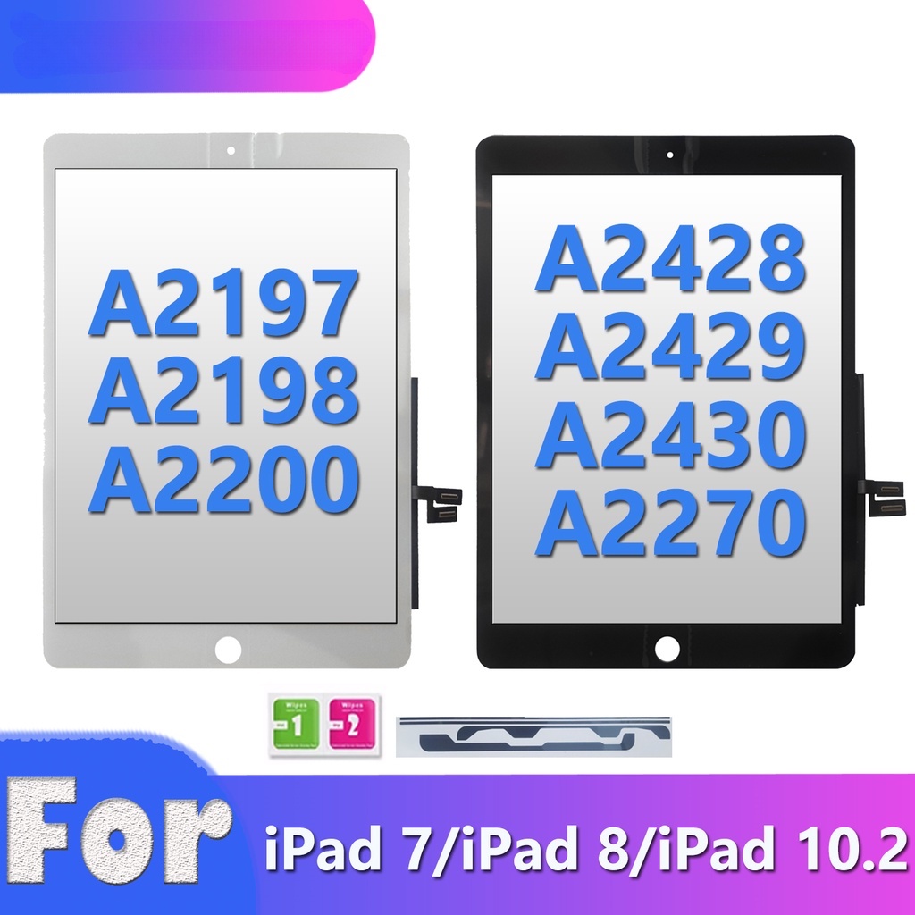 Glass For iPad 7 10.2 2019 7th Gen A2197 A2198 A2200 Ipad 8 Touch Screen  Digitizer Outer Glass Panel Replacement Tool Adhesive - AliExpress
