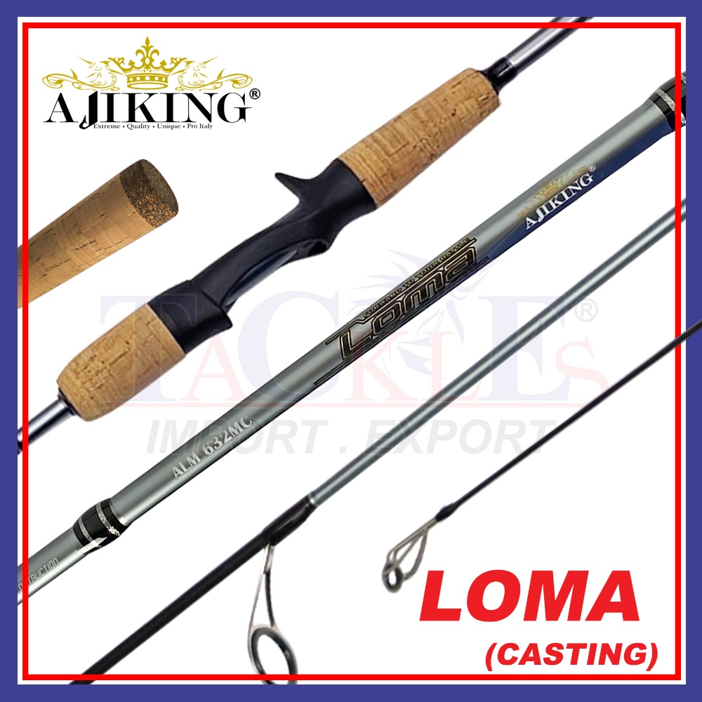 6'8ft-6'8ft) Ajiking Gravity Casting Fishing Rod Max Load 3kg-5kg Joran  Pancing Baitcasting BC 30 Ton Carbon
