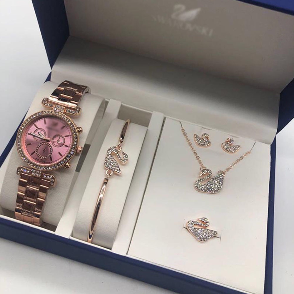 Swarovski watch set online price