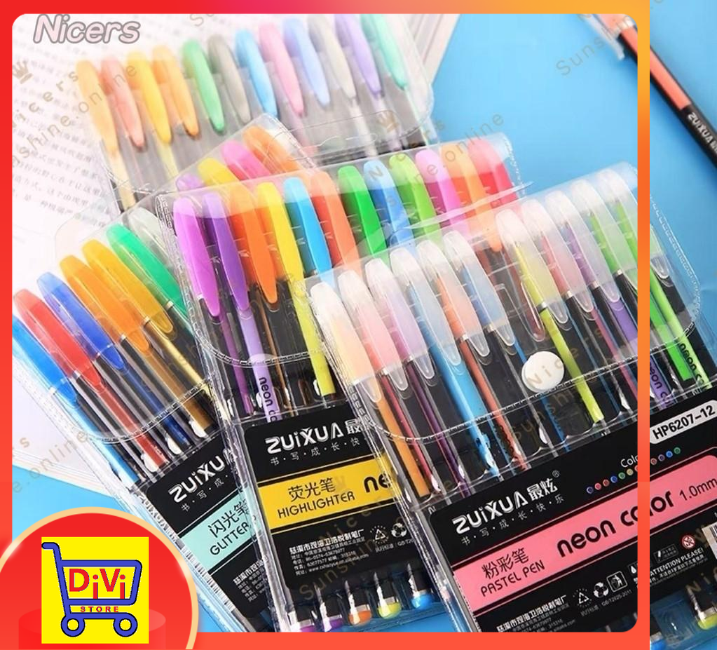 LEERFIE Neon Pastel Color Pens For Art Sketching