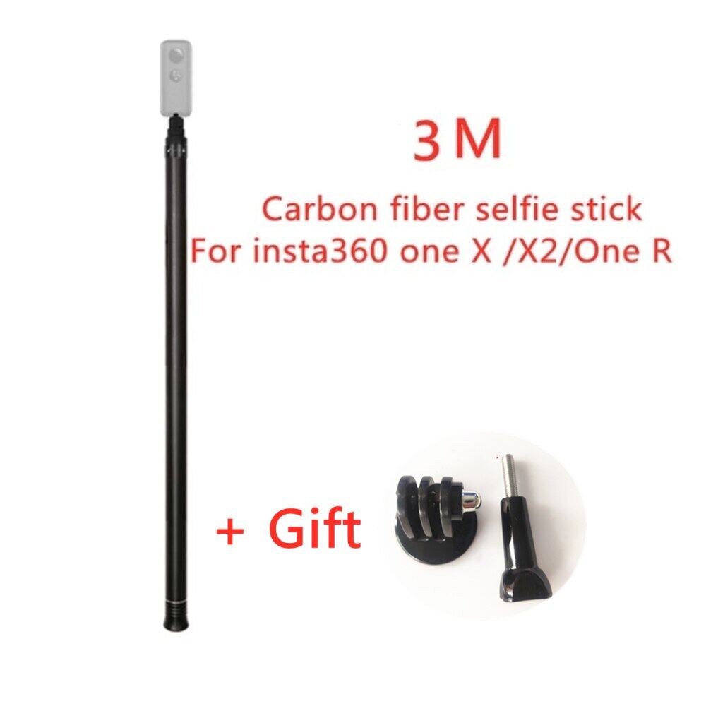 3m/1.5m Ultra-Long Carbon Fiber Extendable Selfie Stick for