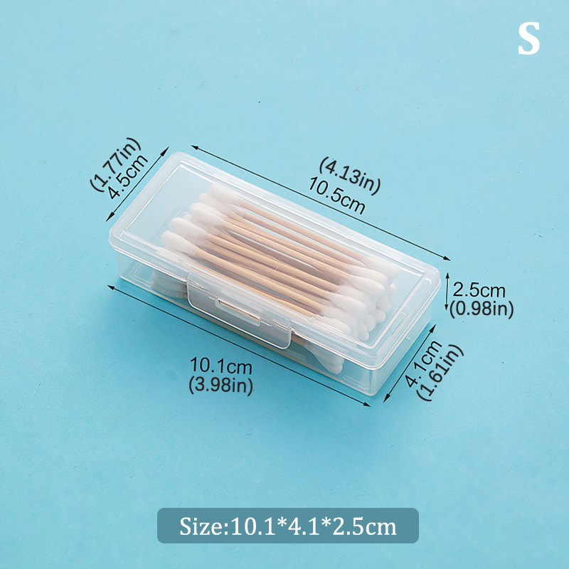 Cotton Swab Holder Floss Picks Container Portable ear cleaning
