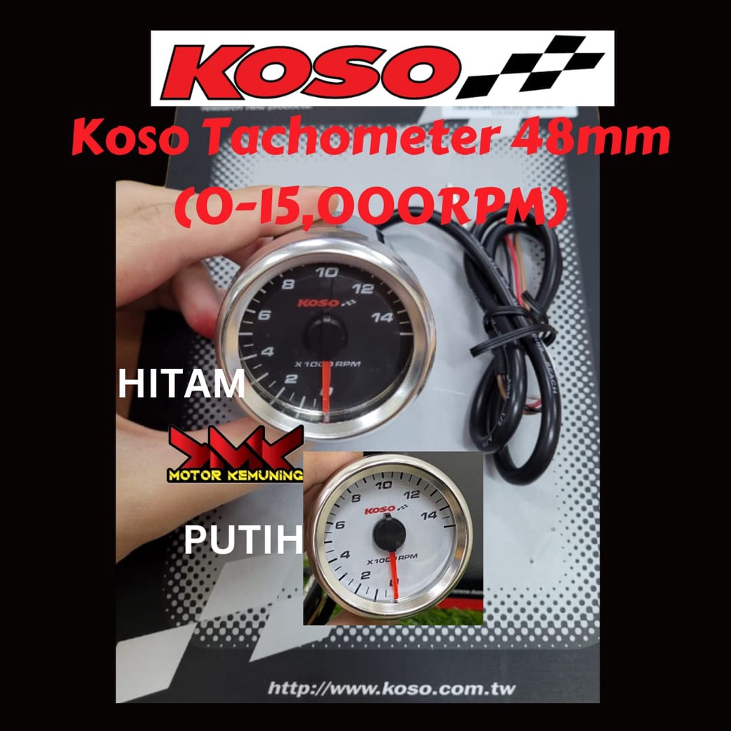 Mini RPM KOSO Meter Tachometer Gauge Digital Square LCD Display