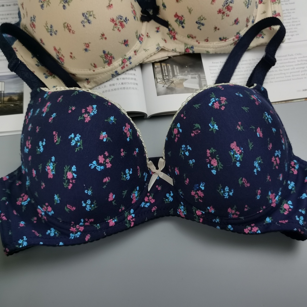 MBS 5679 Plus Size 42- 52 Women Extra Biggest Dark Flower Full Cup Coverage  Bra (Non Wired Bra Cup C)