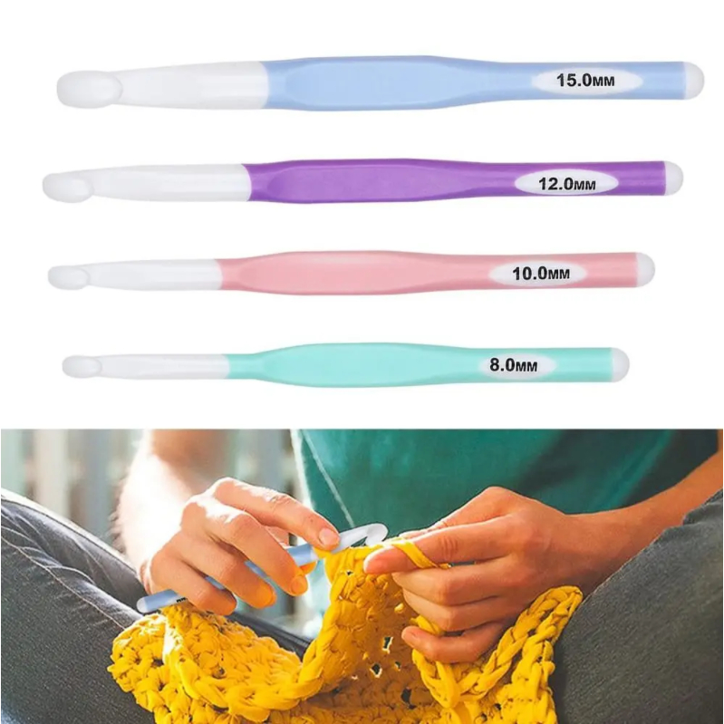 Set of 3 Crochet Kit for Beginners with Step-By-Step Video