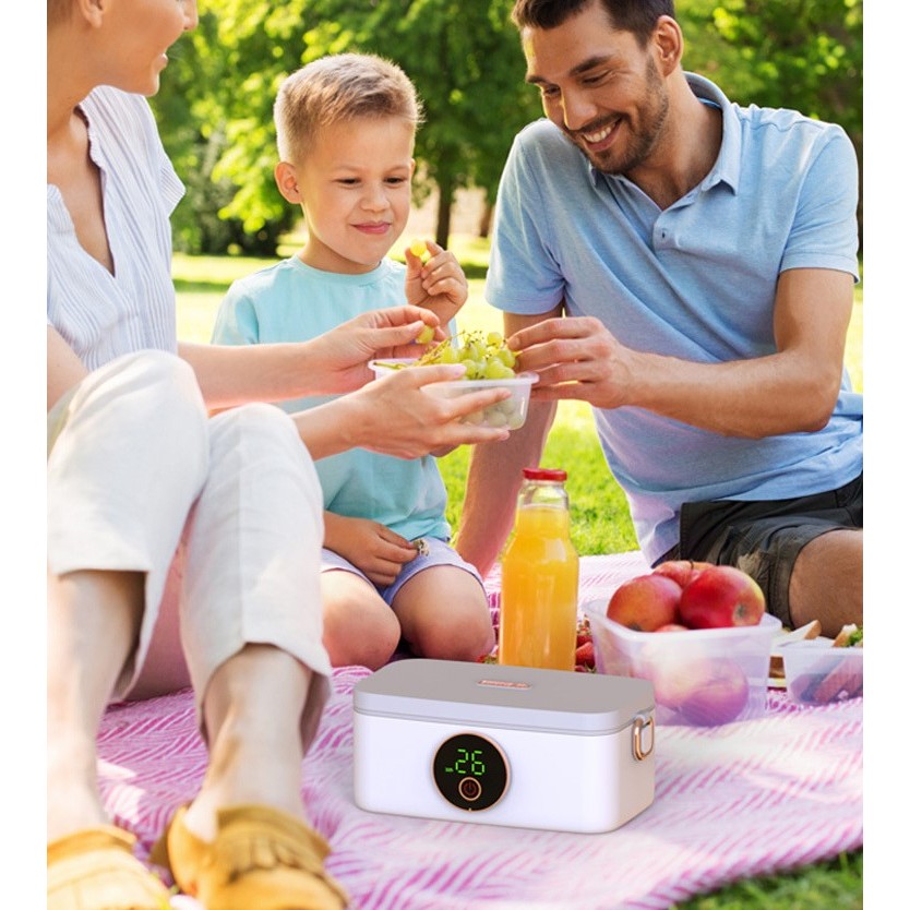 Electric Lunch Box 16000mAh USB Rechargeable Bento Box Wireless Heating  Lunch Box Food Insulated Warmer Container 1000ML