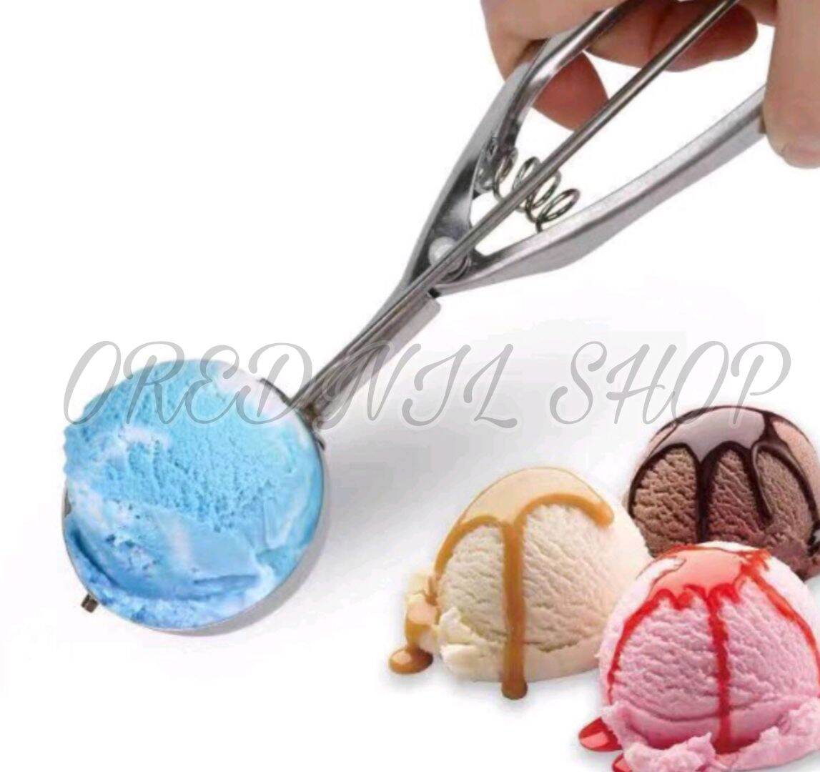 Ice Cream Scoop 304 Stainless Steel For Ice Cream Melon Meatball Cake Dough  5cm