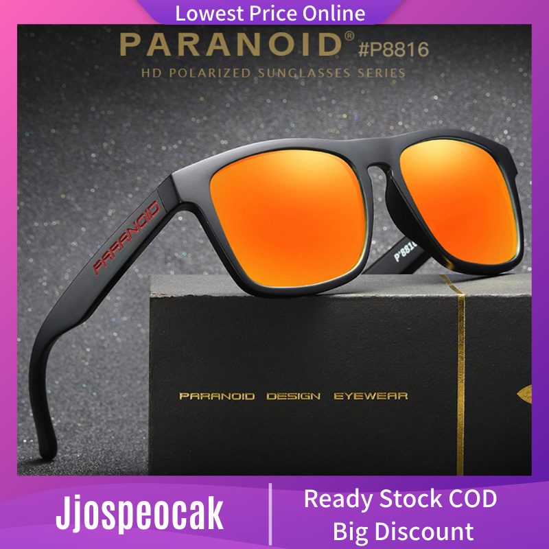 PARANOID Square Sport Polarized Sunglasses for Men Women Outdoor Driving  Glasses