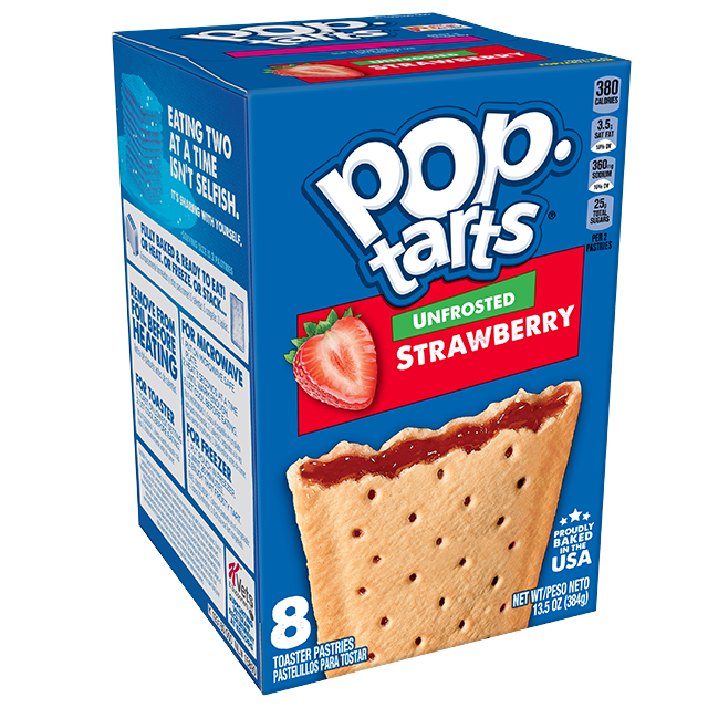 Kellogg's Pop-Tarts Frosted Strawberry Toaster Pastries (48g x 48pcs)