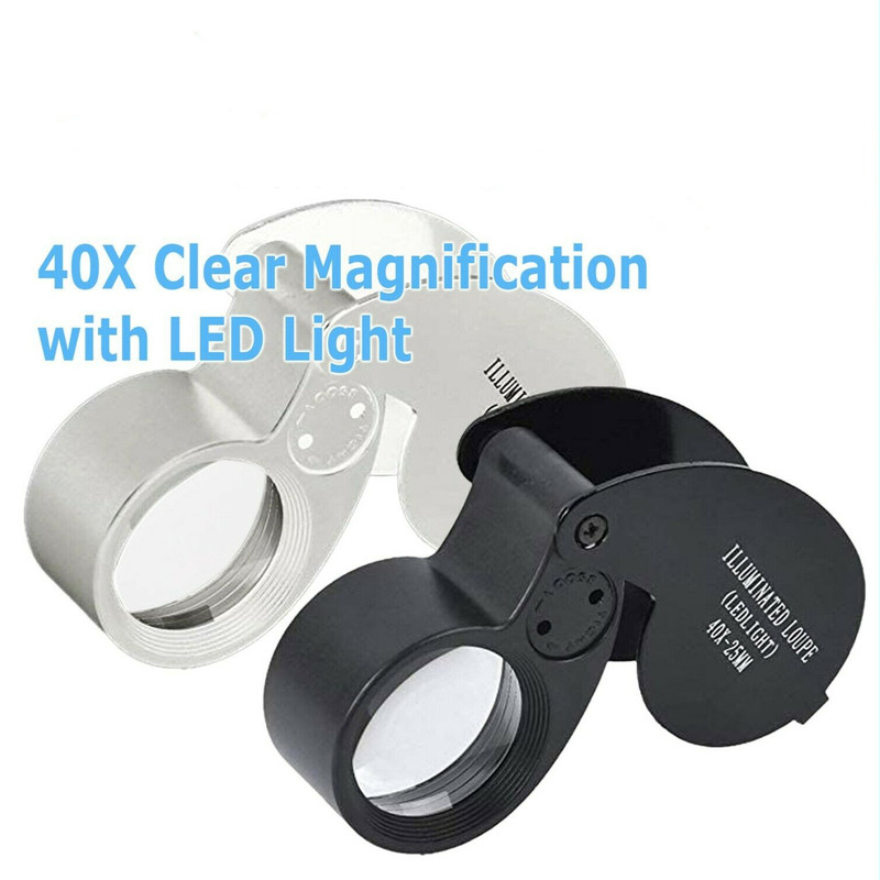 10x Jewelers Loupe Magnifier Foldable Pocket Magnifying-glass