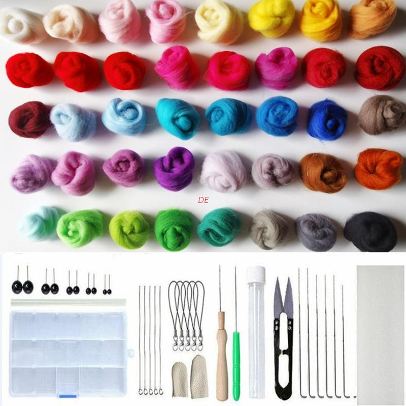 Adjustable Punch Needle Stitching Kit Rug Yarn Needle Embroidery Pen  Felting Threader Needles 