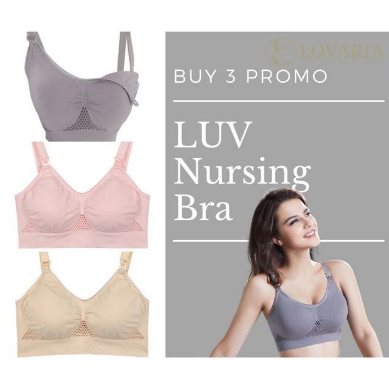 Belle Series (no-clip) sleeping nursing bra (2 pack) - Lovaria