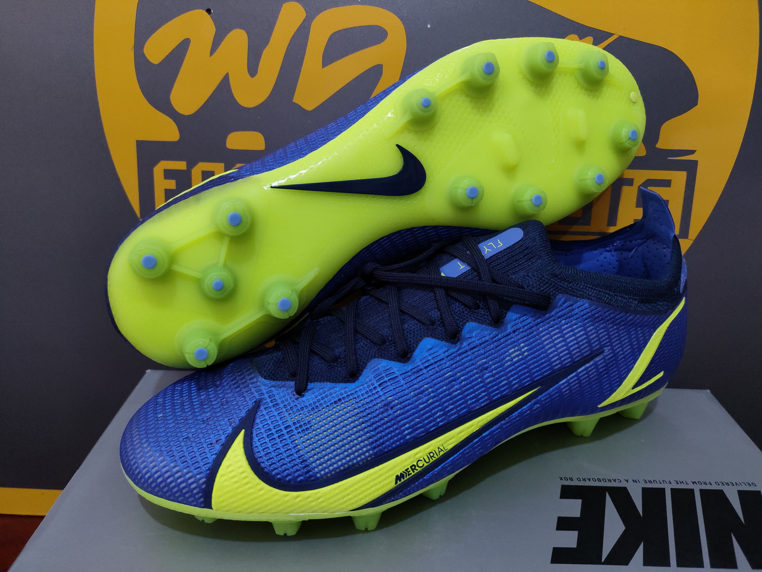 ✓NIKE MERCURIAL VAPOR 14 ELITE HG ตัวท็อปสายสปีด อัพเปอร์บางๆนิ่มๆ ใส่สบาย  ชุดพื้น HG ปุ่มสั้น ปลอดภัย ลุยได้ทุกสนาม 42.5/270 