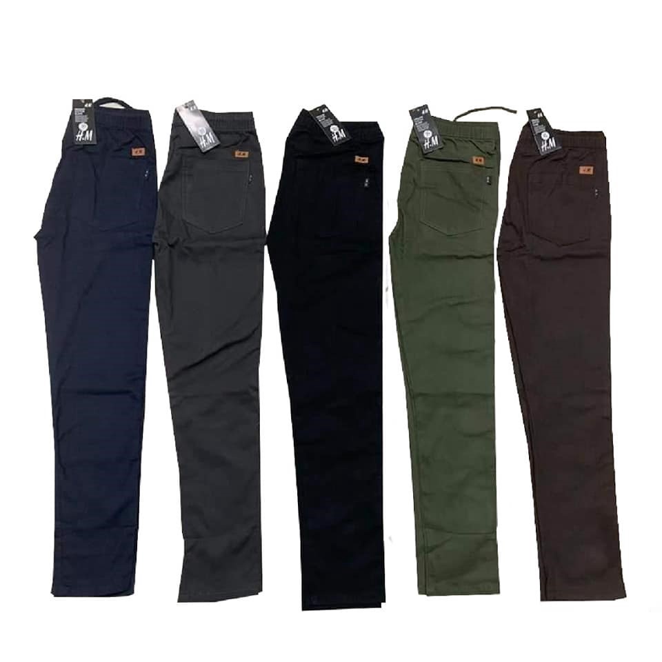 M-5XL READY STOCK Seluar Lelaki Pants Men Casual Pant Straight Cut Pants  Long Pants Loose Korean Slack Pants Men S Clothing black 【M】45kg-53kg