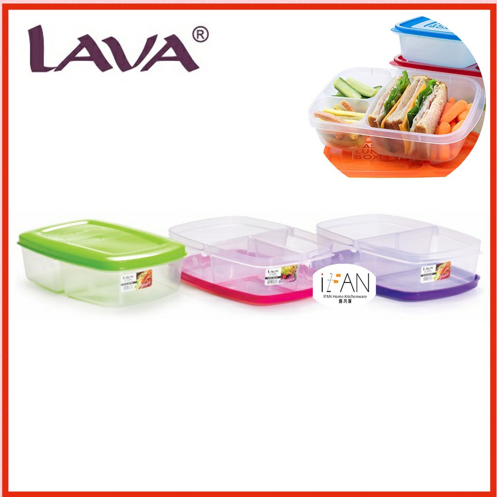 LAVA Lunch Box(5 Comp) - 2.2 ltr - Xtrasim Marketing Sdn Bhd