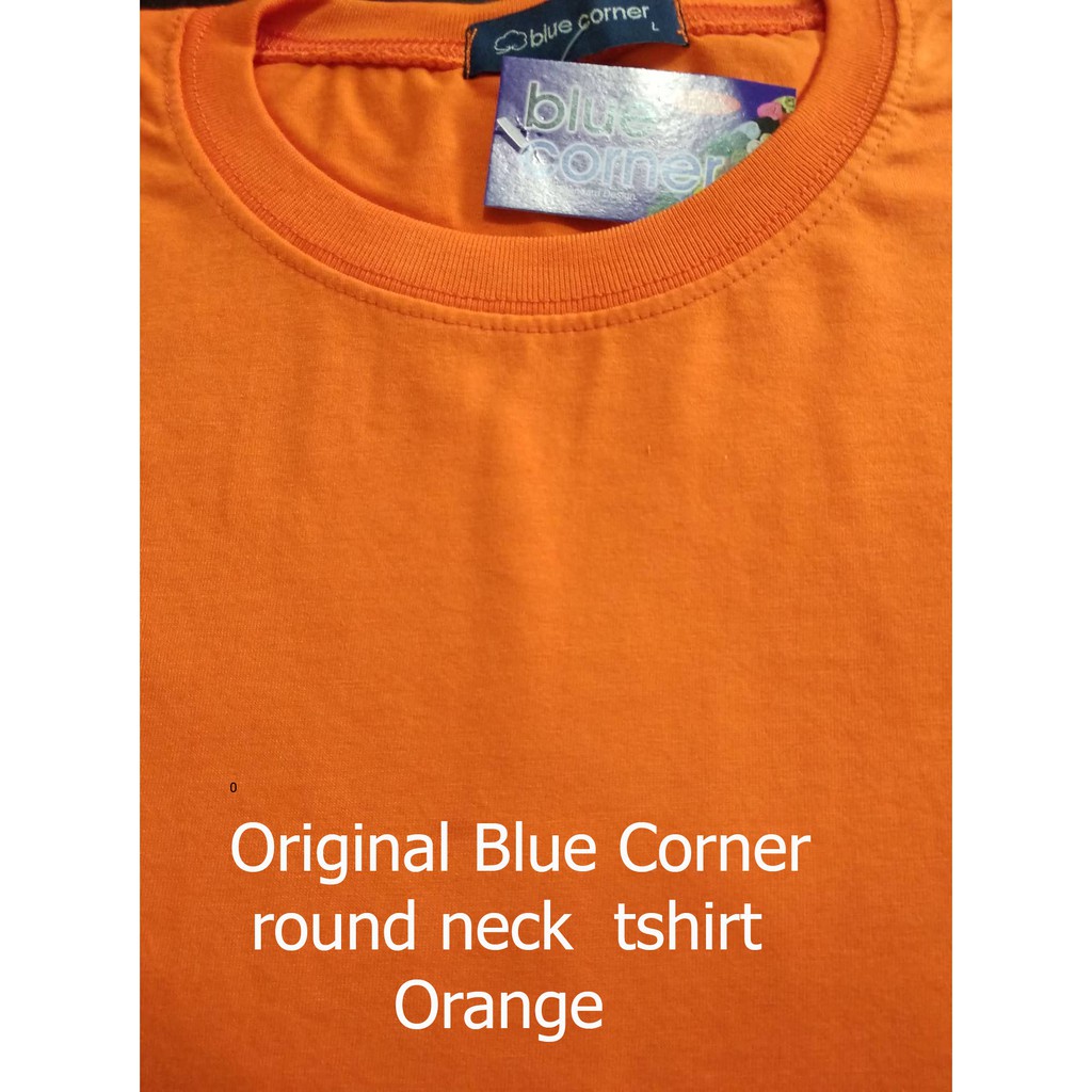 blue corner round neck t shirt