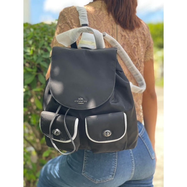 Coach hot sale nylon backpack