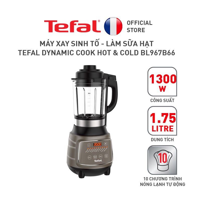 Tefal | BL967B66 Máy xay sinh tố và làm sữa hạt