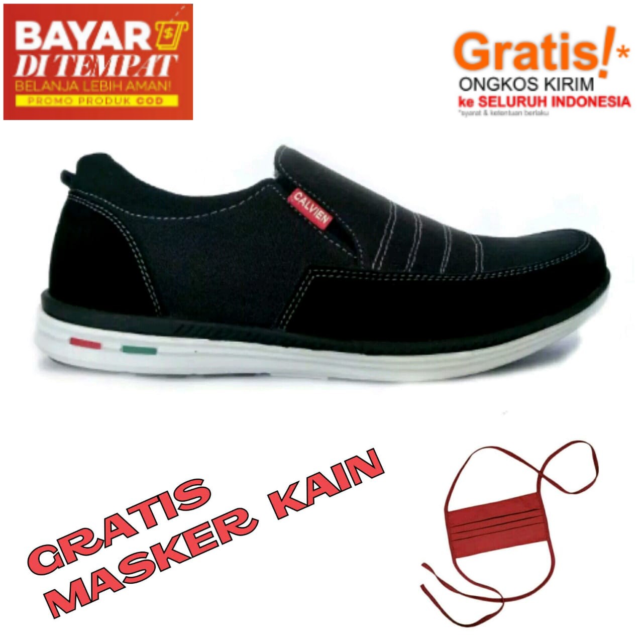 Jual Sepatu Pria Terbaru Import Harga Termurah - Hitam, 39 - Kota Bandung -  Mtnh.fashion