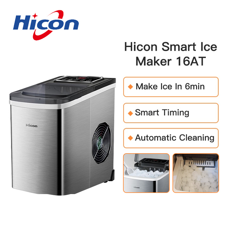Hicon 2 In 1 Water Ice Maker, 48lbs Daily Ice Cube Makers