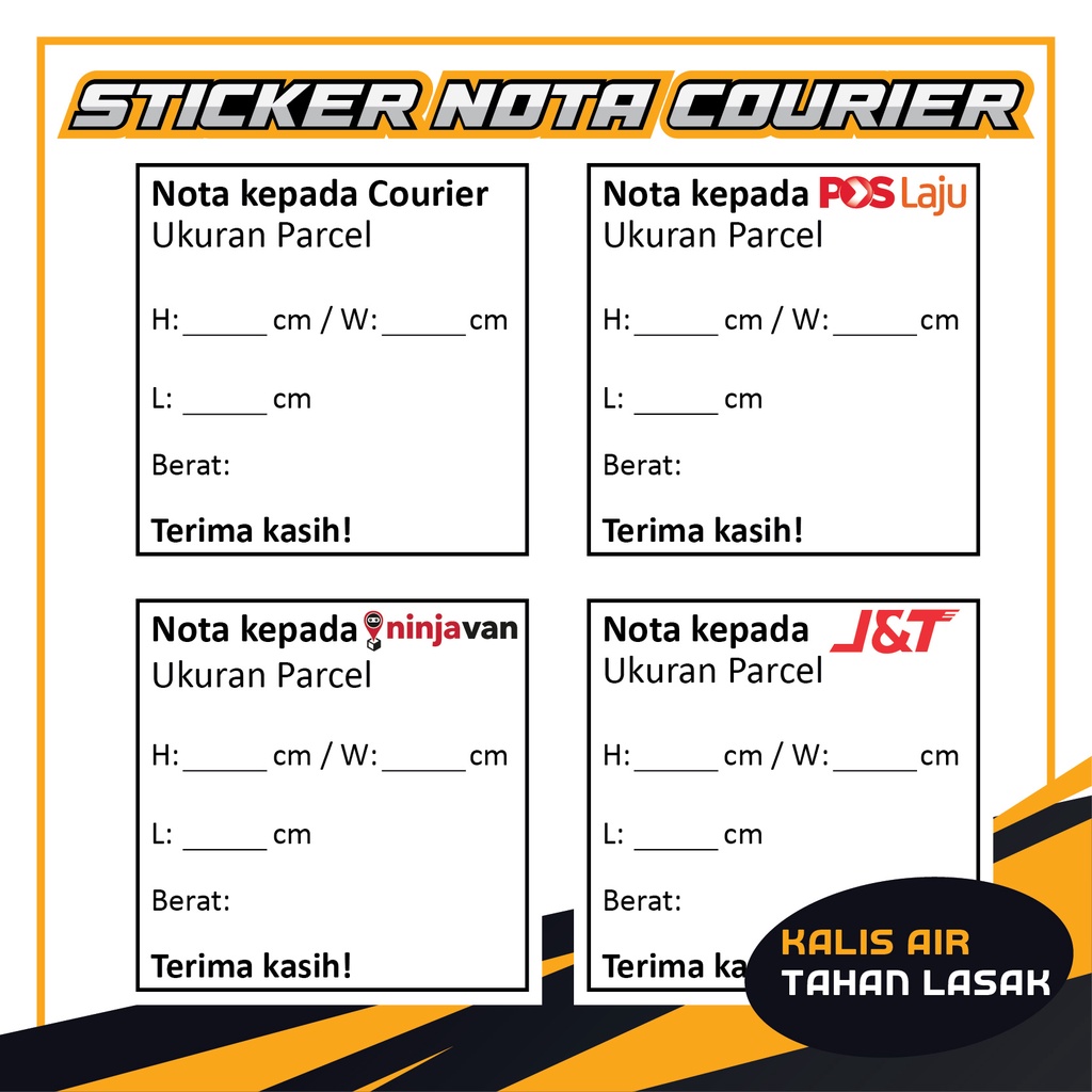 Parcel Sticker Price & Promotion-Okt 2026 | BigGo Malaysia