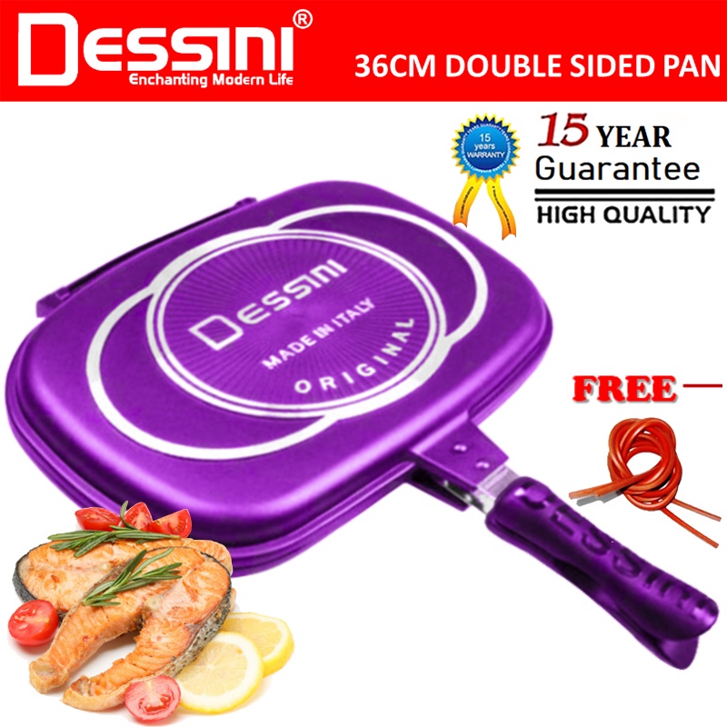 Dessini Magic Pan Double Grill Pemanggang Periuk Ajaib Two Sided Non-Stick  Coating 36cm & 40cm