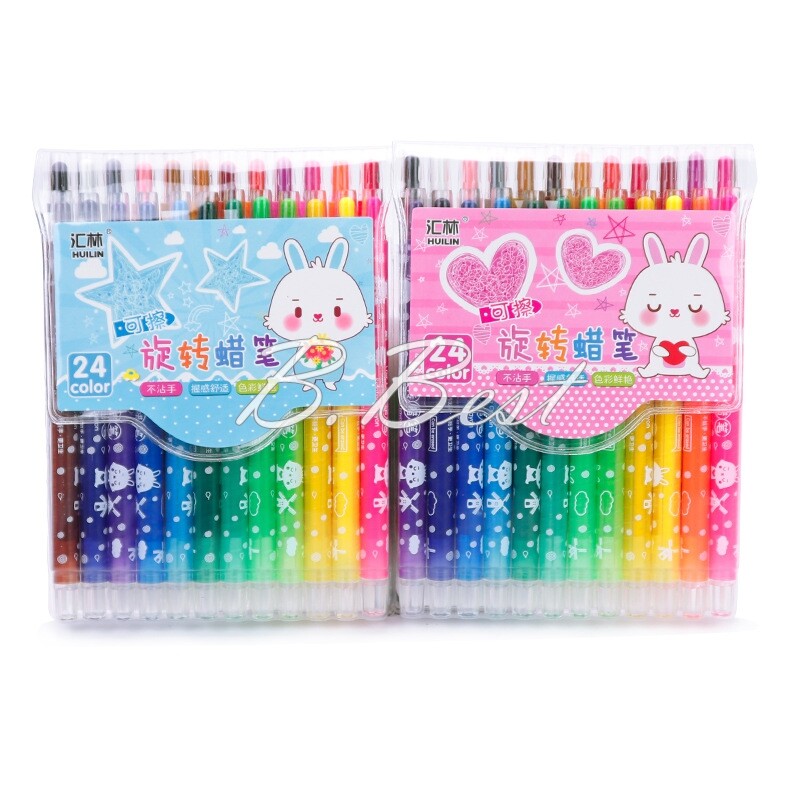 6 pack/lot Sumikko Gurashi Wax Crayons Cute 12 color Rolling